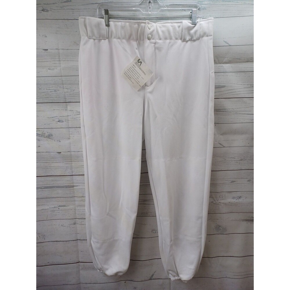 Vtg Universal Athletics Baseball Pants Bike White Mens Sweapants Sz L 90s